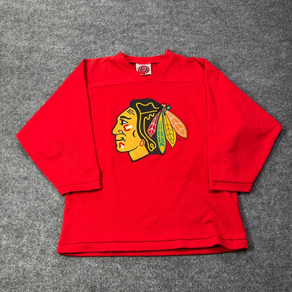 Chicago Blackhawks K1 Sportswear Jersey Kids YL Red Fresh Wave Hockey